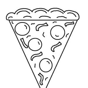 Pizza coloring pages printable for free download