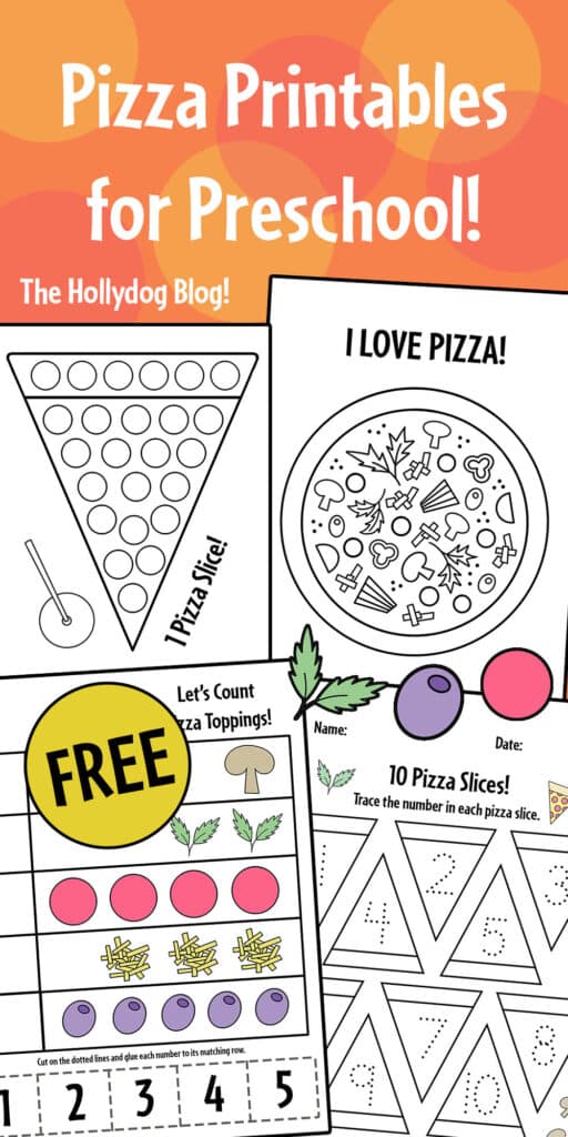 Free pizza printables for preschool â the hollydog blog