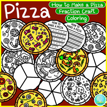 How to make a pizza fractions writing coloring craftivity fraction pizza project