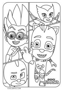 Free printable pj masks coloring pages for kids pj masks coloring pages coloring pages cartoon coloring pages