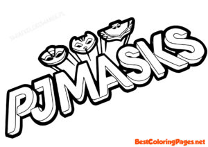 Pj masks coloring pages