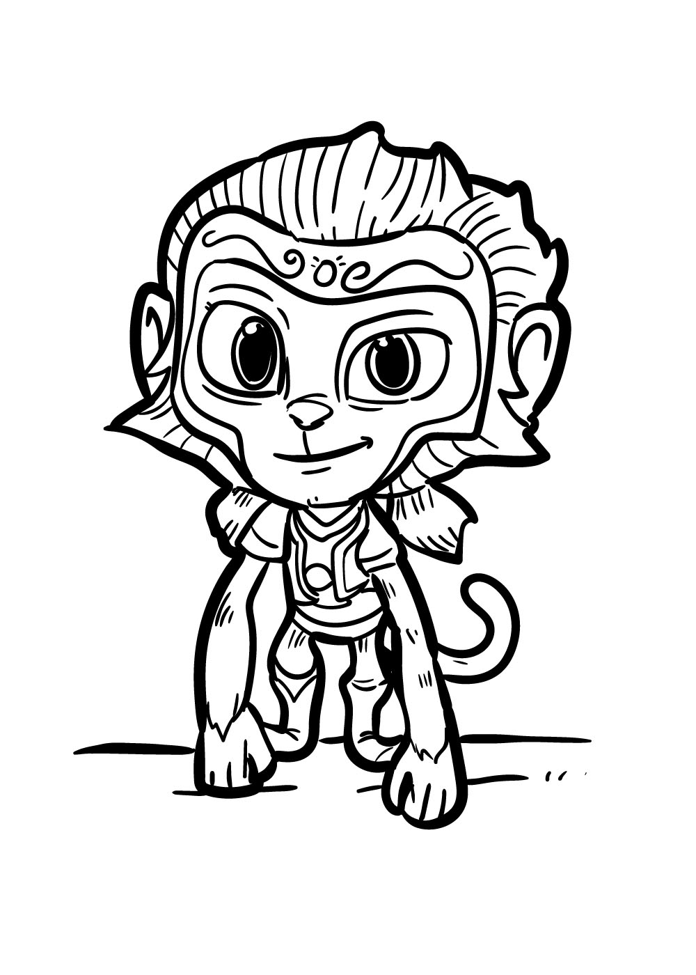 Munki gu pj masks coloring page