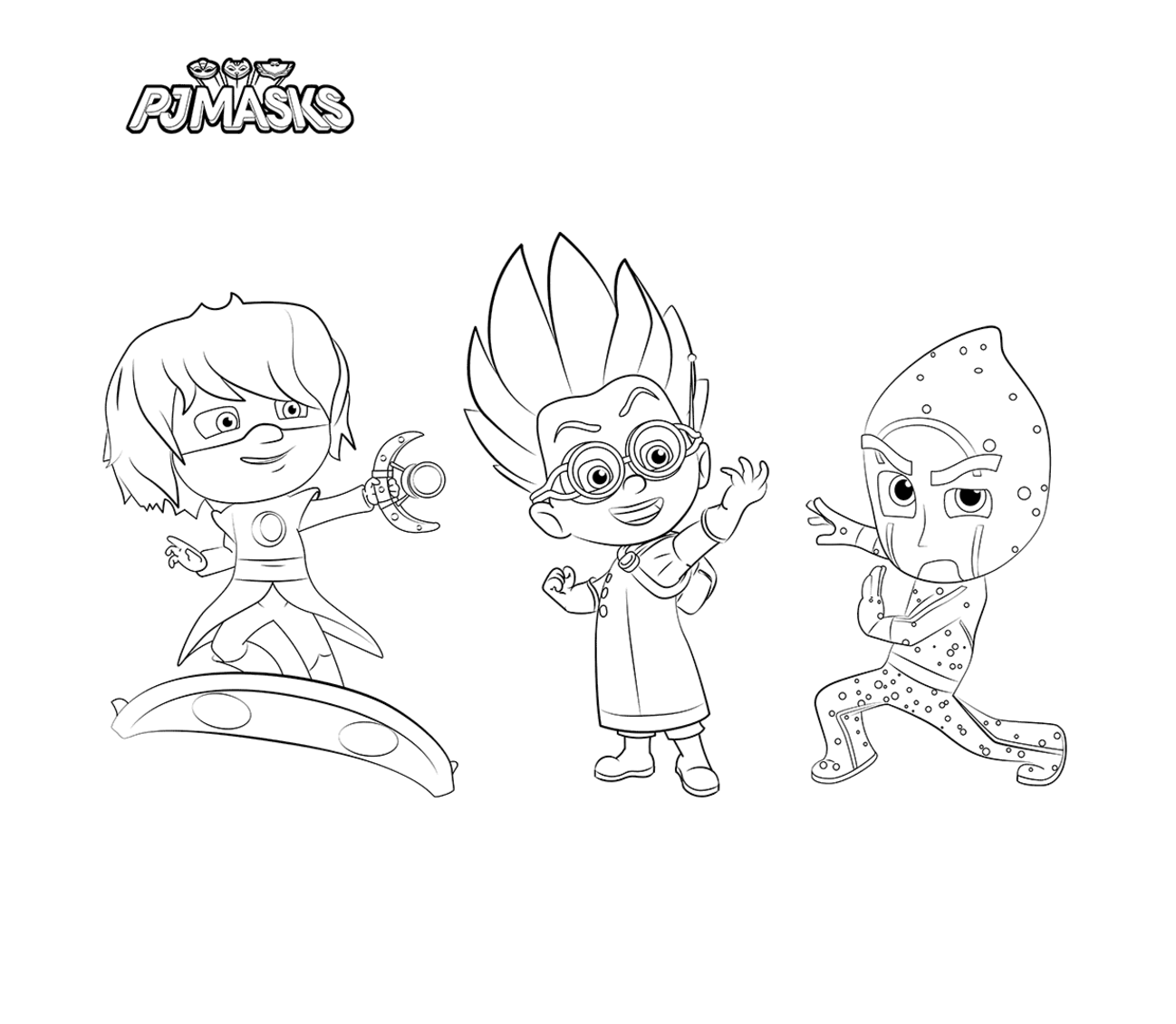 Pj masks romeo coloring pages