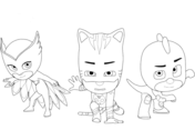 Pj masks coloring pages free coloring pages