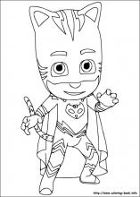 Pj masks coloring pages on coloring