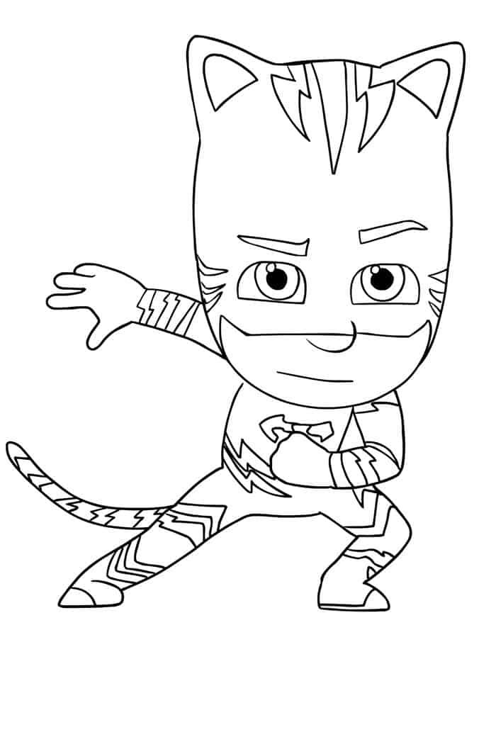 Explore the world of pj masks with fun coloring pages