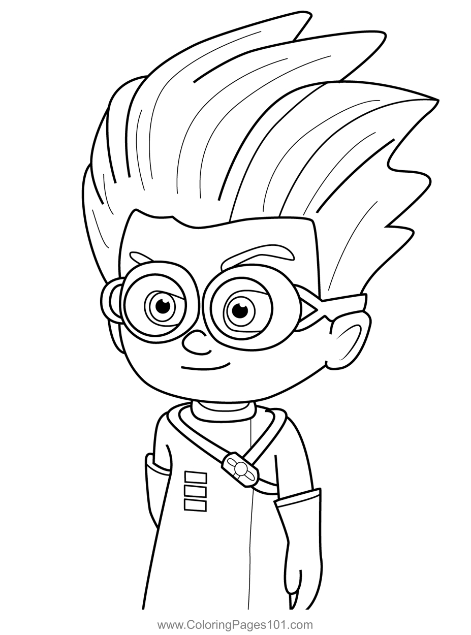 Romeo pj masks coloring page for kids