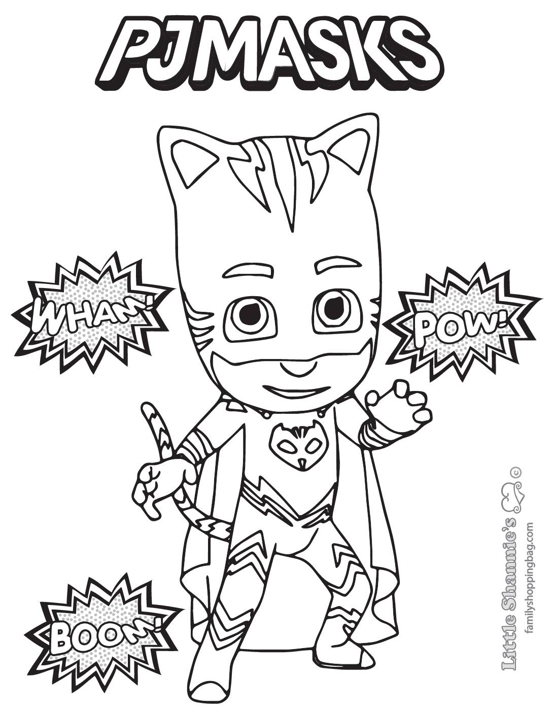 Coloring page pj masks