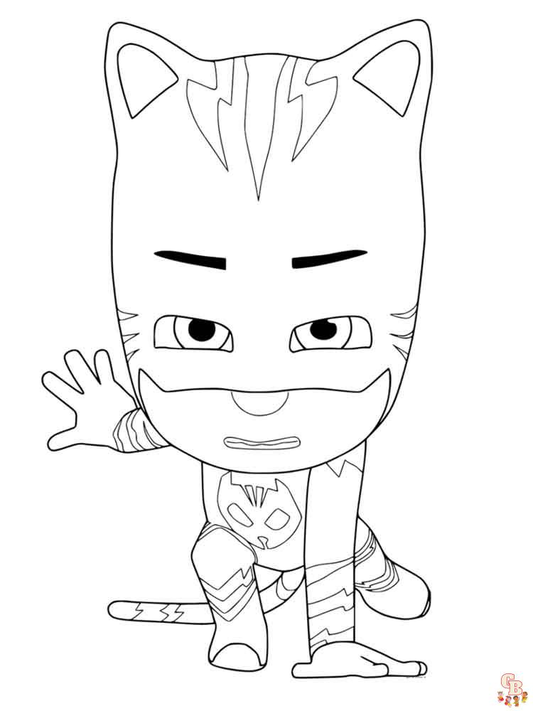 Free pj masks coloring pages for kids