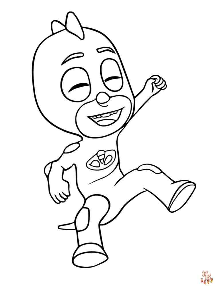 Free pj masks coloring pages for kids