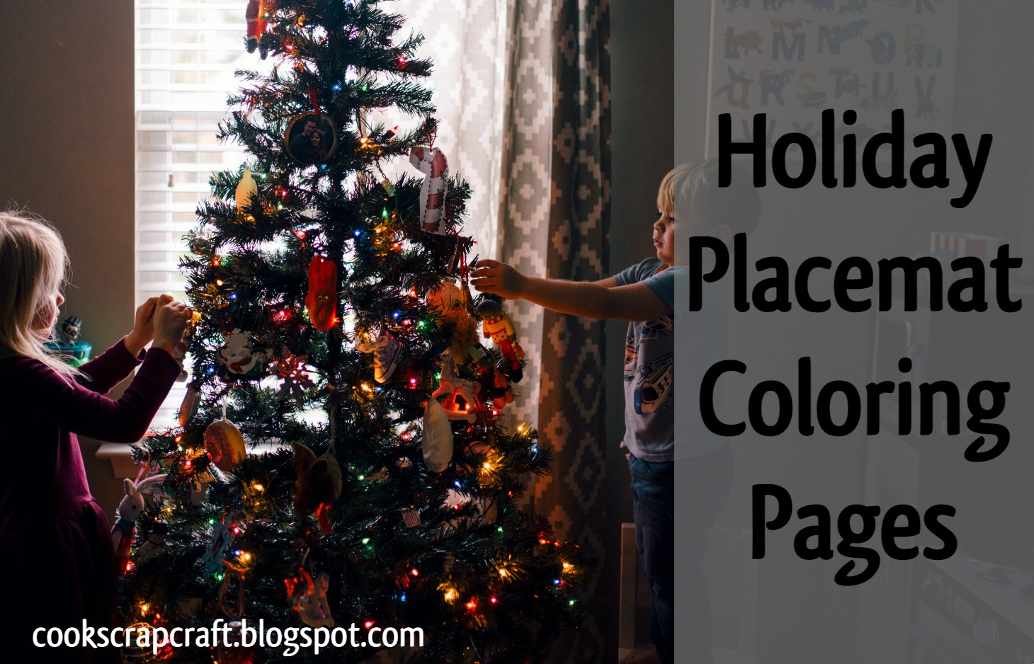 Holiday placemat coloring pages