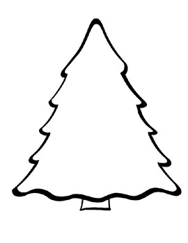 Blank christmas tree templates christmas tree coloring sheet christmas tree page