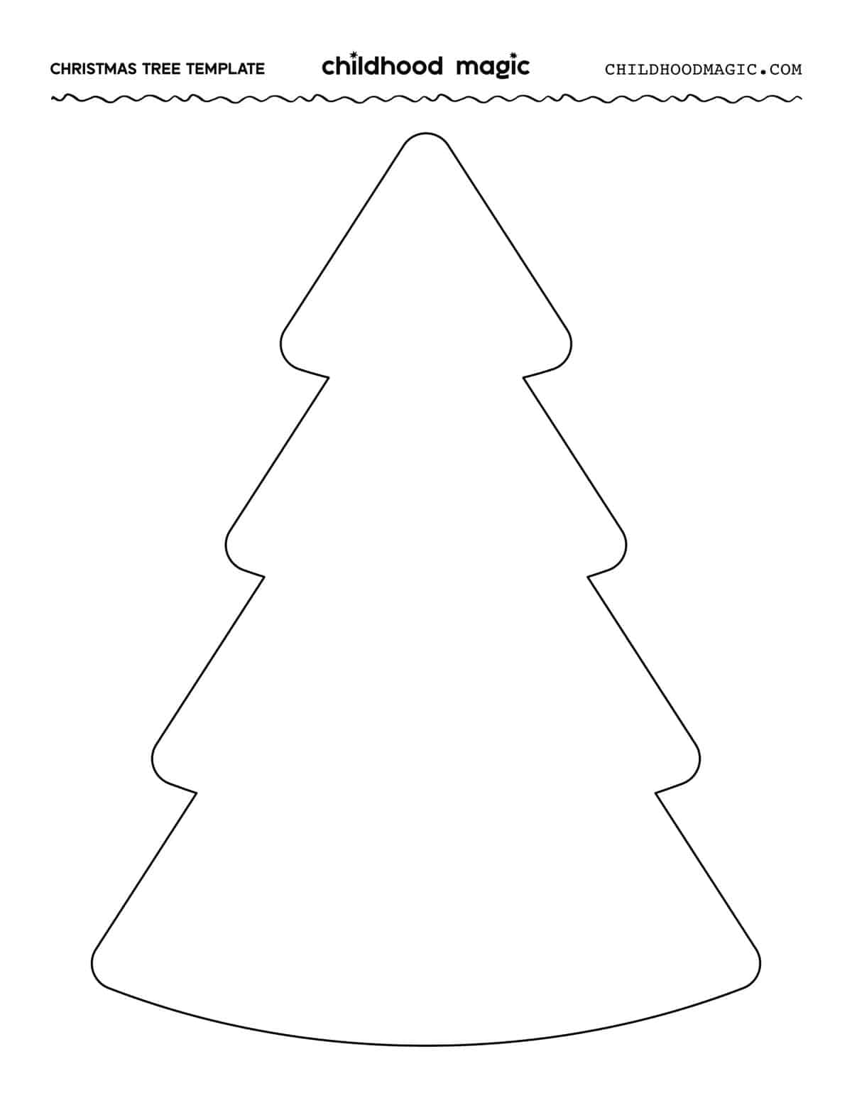 Christmas tree template