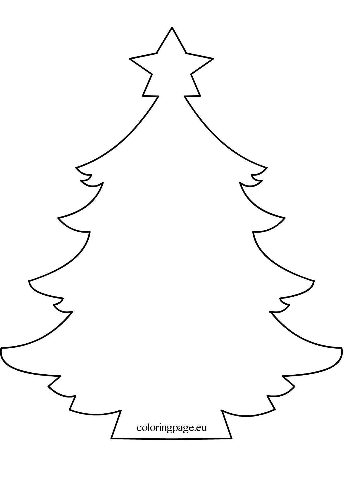 Free printable coloring pages for any occasion christmas tree coloring page christmas tree template christmas tree outline