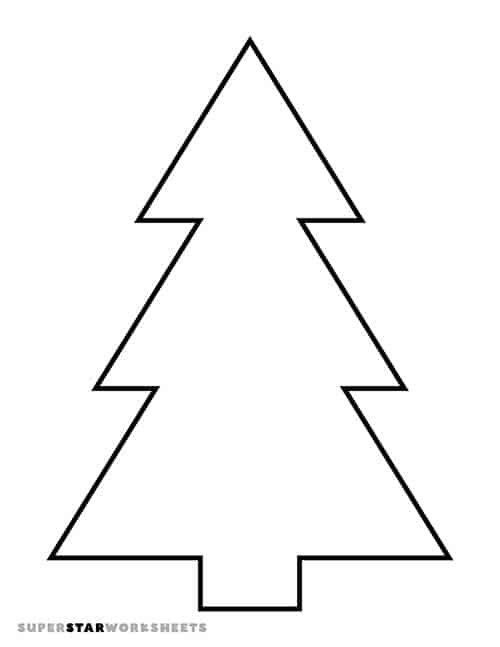 Christmas tree coloring pages