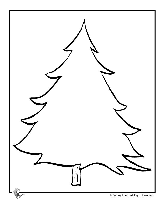 Decorate your own blank christmas tree fantasy jr christmas tree coloring page christmas tree template tree coloring page