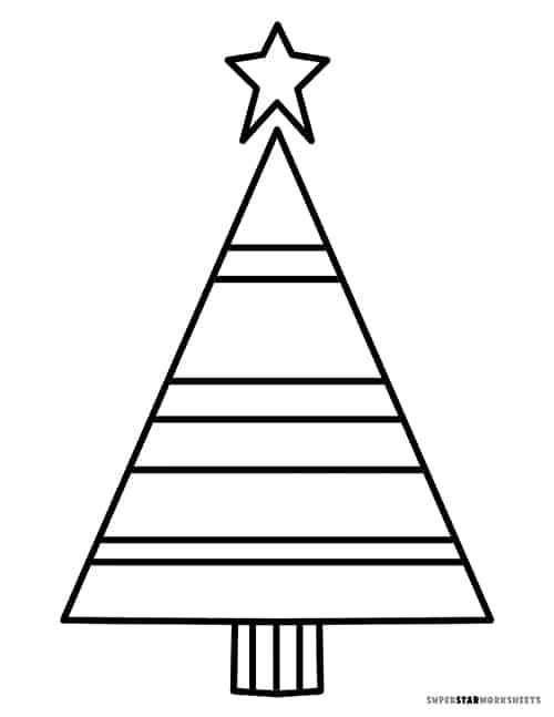 Christmas tree coloring pages