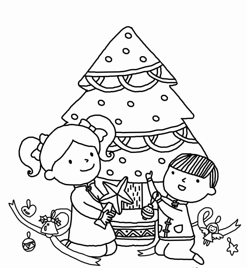 Free christmas tree coloring pages for the kids