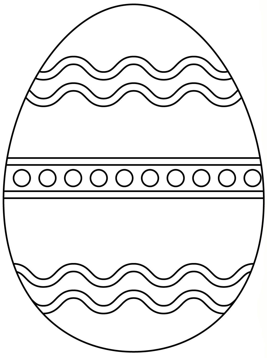 Easter eggs coloring pages printable for free download