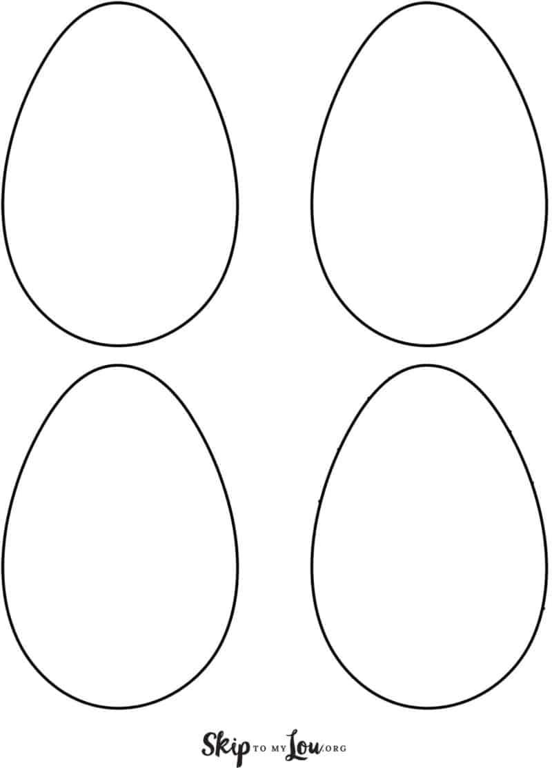 Easter egg templates with pictures for fun easter crafts skip to my lou