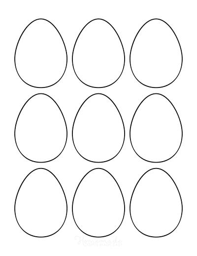 Easter egg coloring pages free printable templates