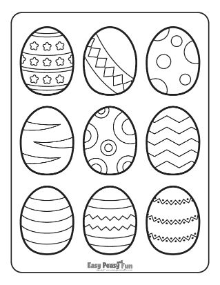 Easter egg coloring pages â printable coloring pages