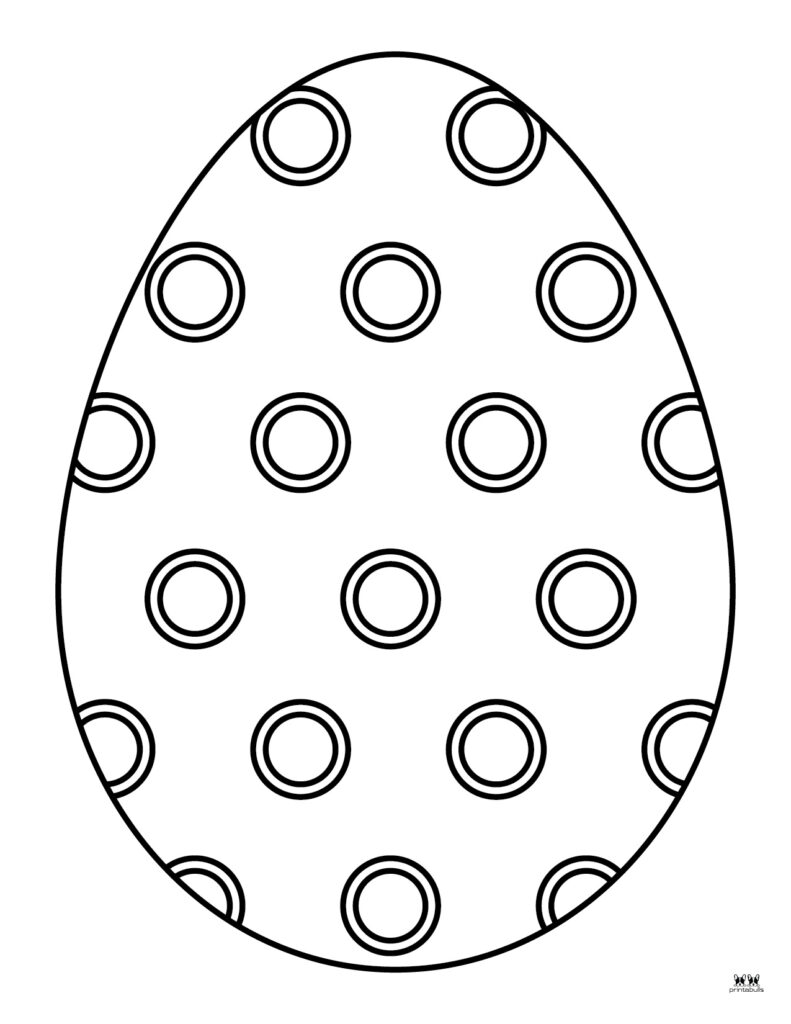 Easter egg templates coloring pages