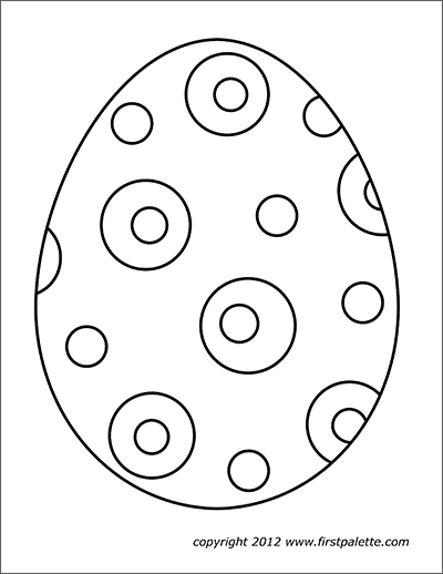 Easter eggs free printable templates coloring pages