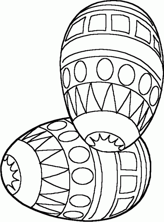 Easter eggs coloring pages printable for free download