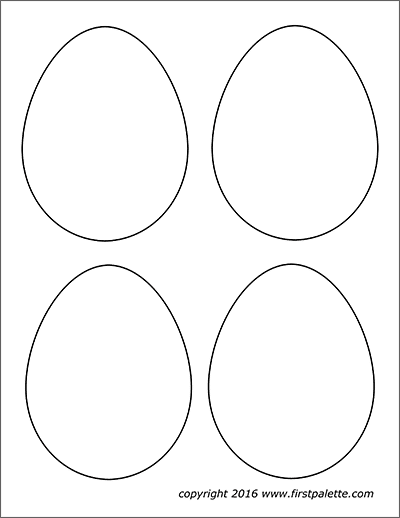 Easter eggs free printable templates coloring pages