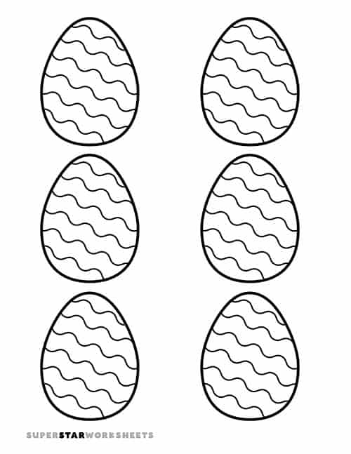 Easter egg template