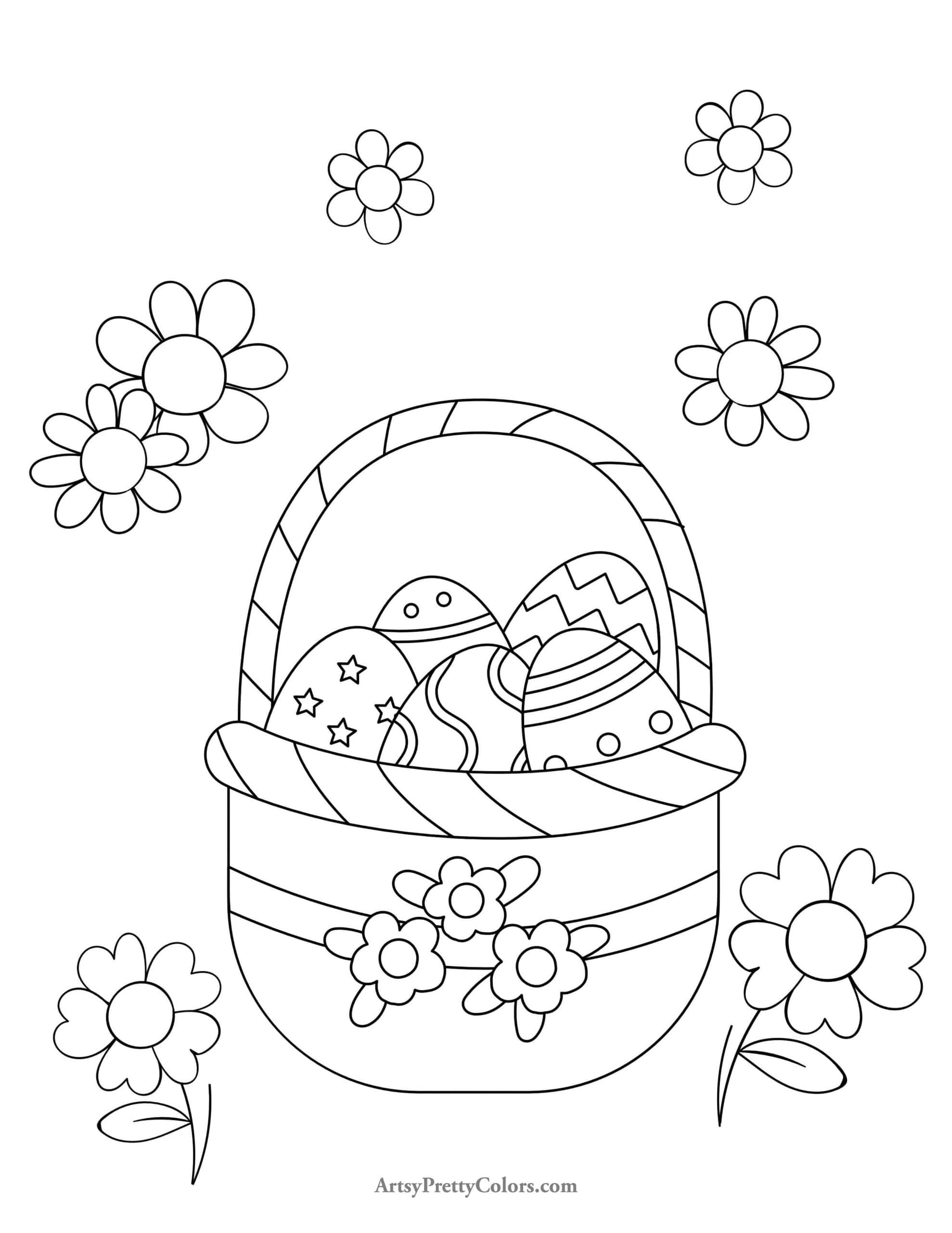 Free easter coloring pages for kids