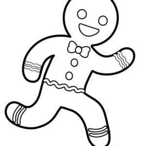 Gingerbread man coloring pages printable for free download