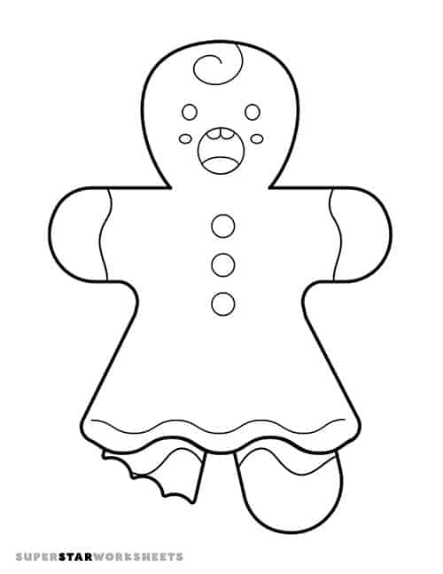 Gingerbread man template