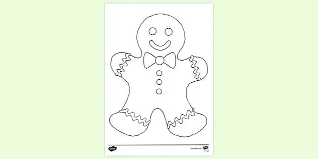 Gingerbread man template