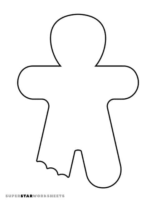 Gingerbread man template