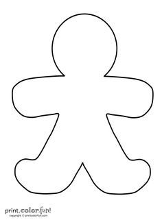 Blank gingerbread man print color fun free printables coloring pages crafts puzâ candy cane kids crafts gingerbread man coloring page gingerbread crafts