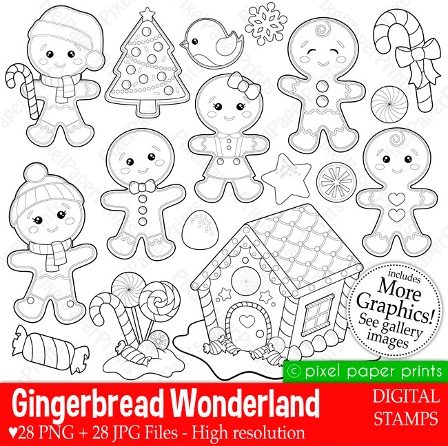 Gingerbread outline