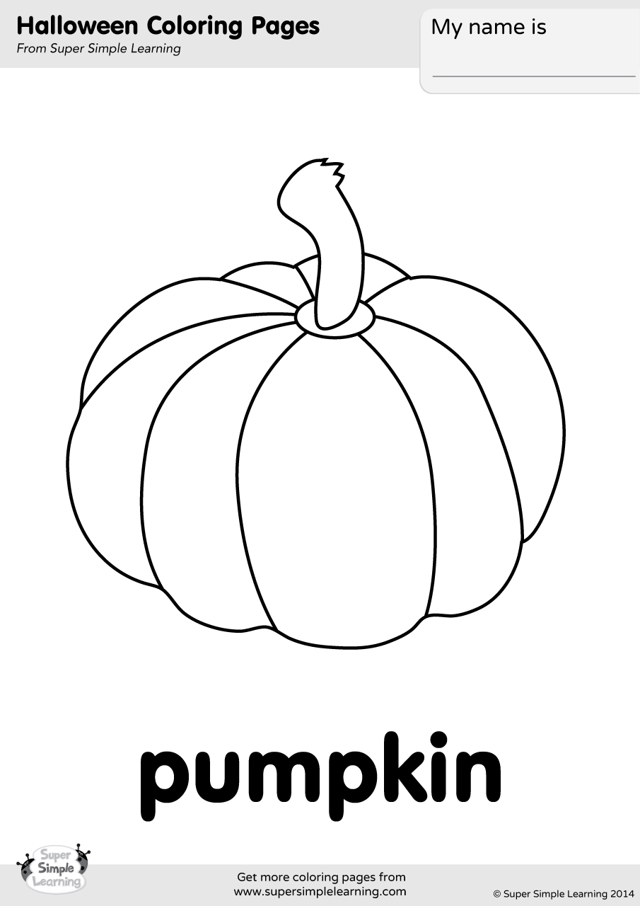 Pumpkin coloring page