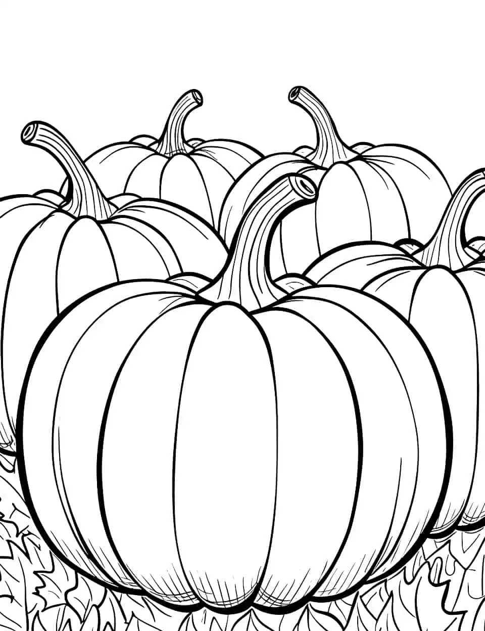 Pumpkin coloring pages free printable sheets