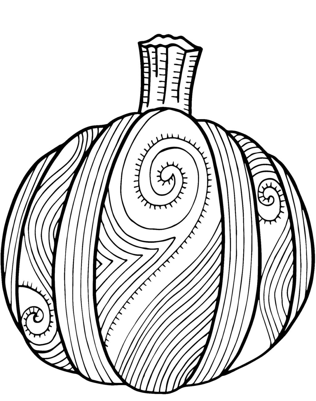 Free printable pumpkin coloring pages for kids