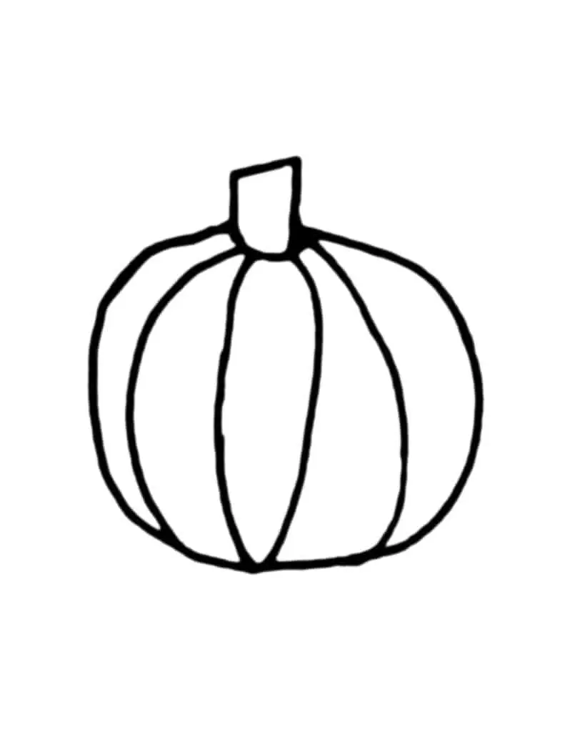 Pumpkin halloween coloring page preschool printable