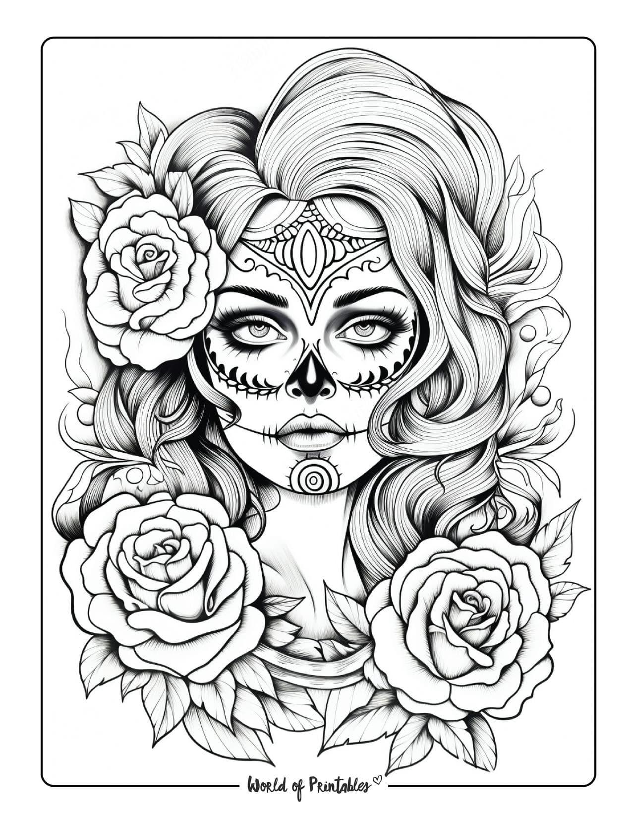 Skull coloring pages