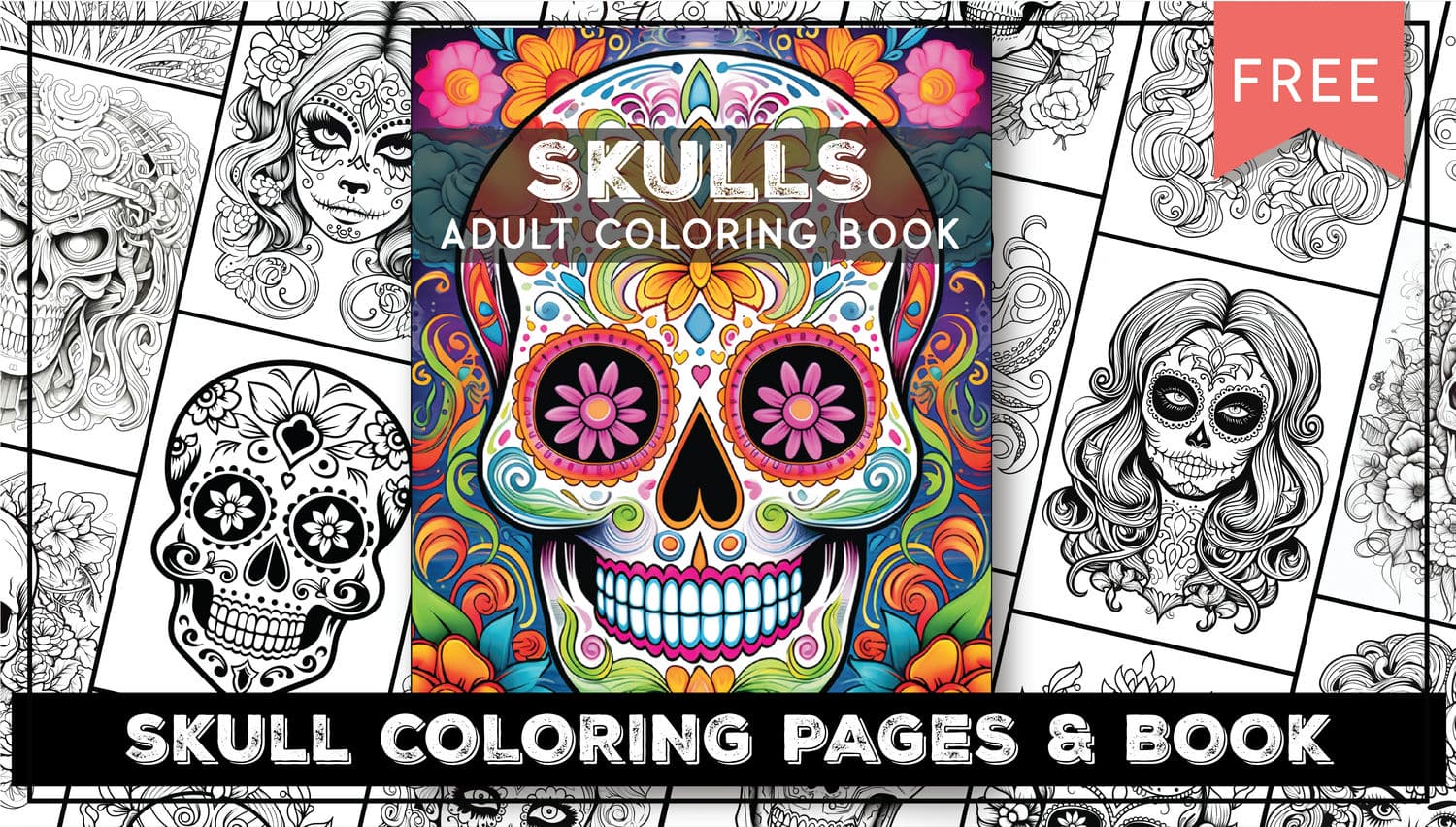 Skull coloring pages