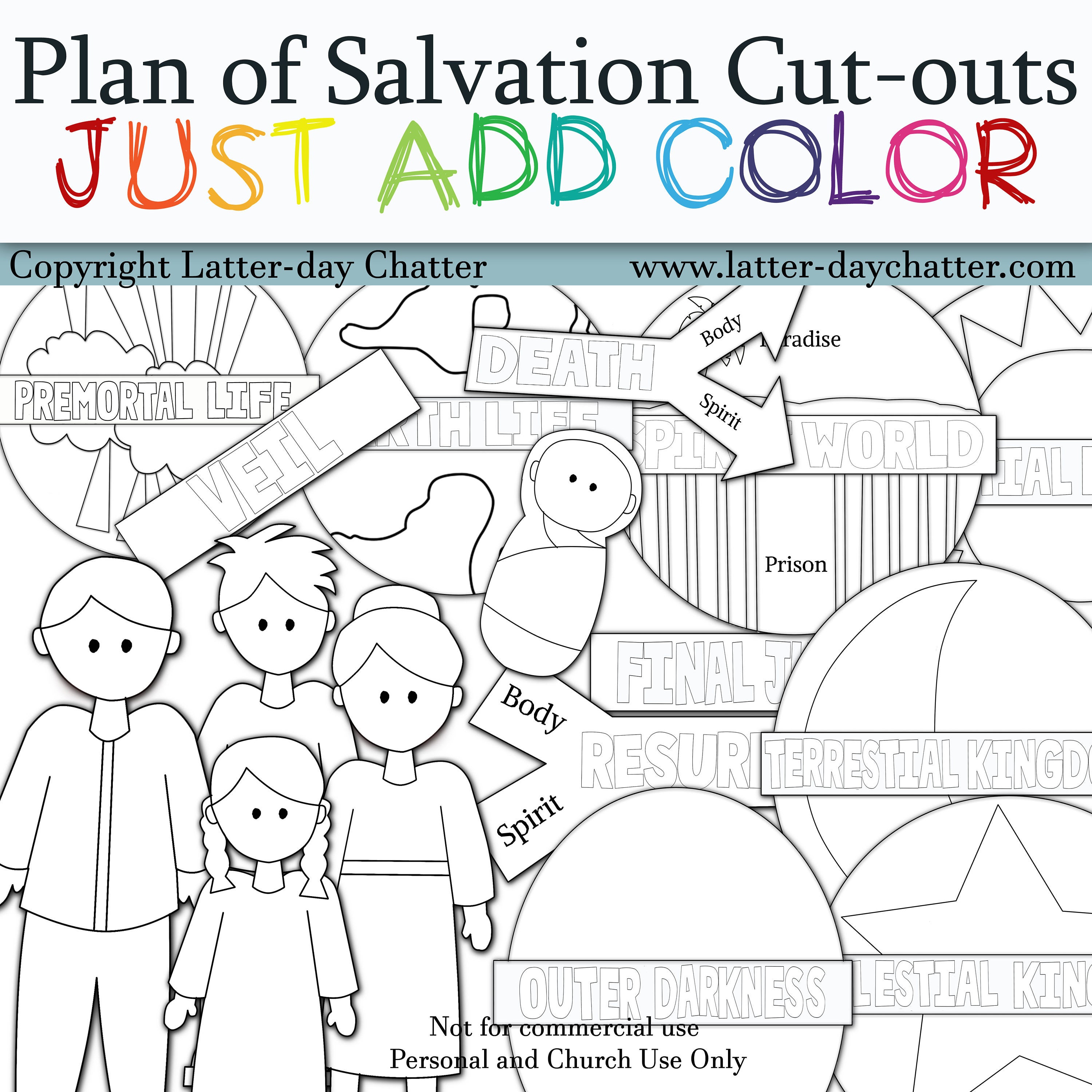 Plan of salvation just add color
