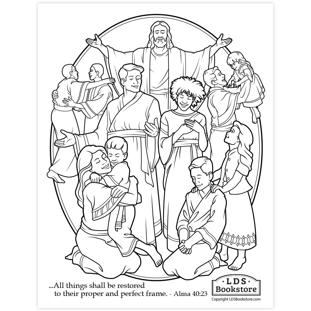 All things shall be restored coloring page