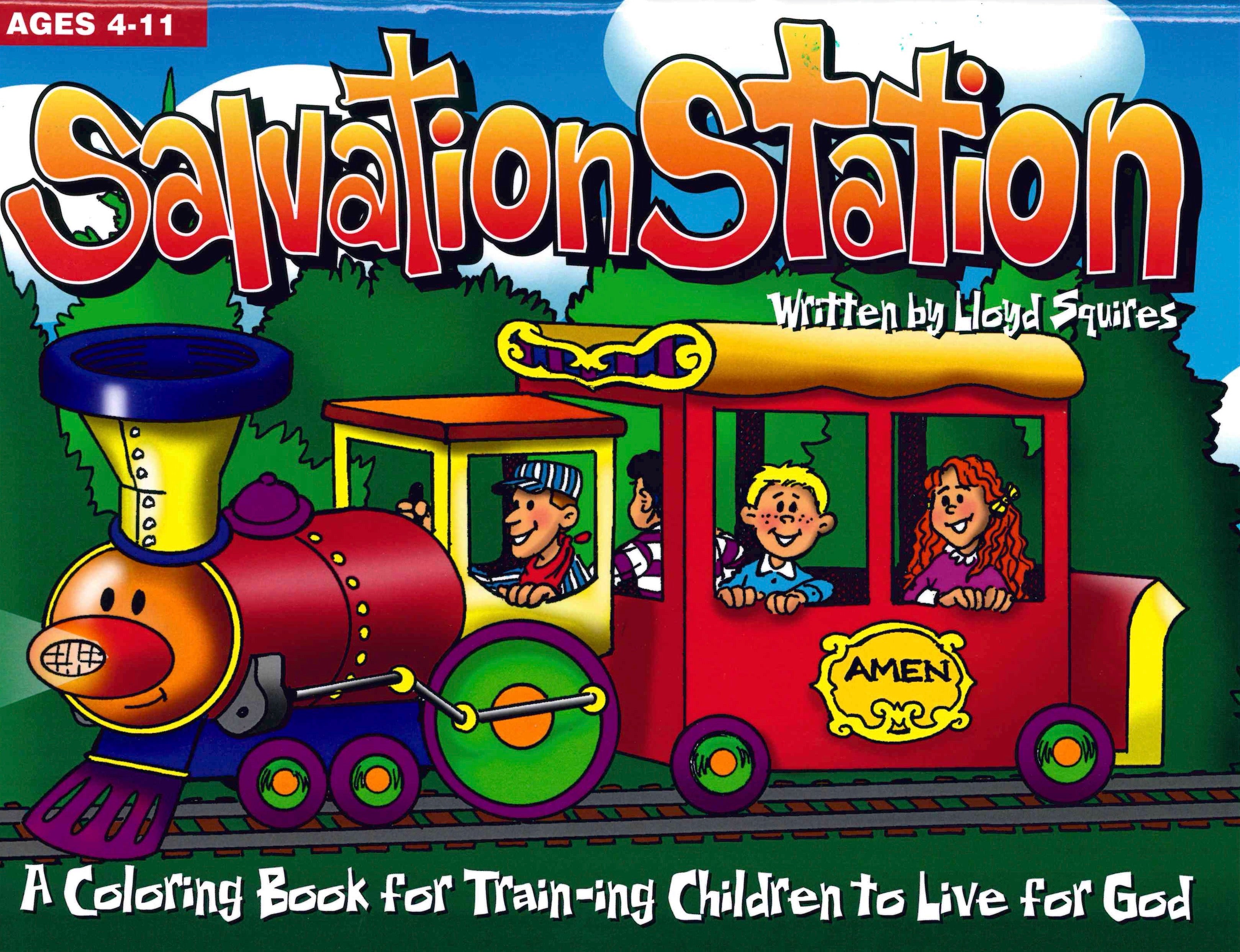 Salvation station coloring book pentecostal publishing house