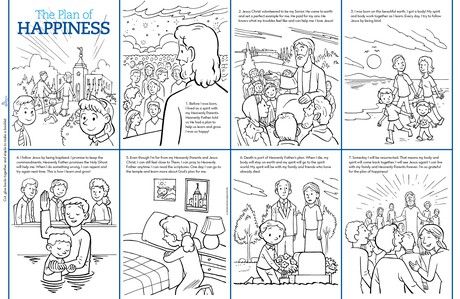 The plan of happiness plan of salvation lds coloring pages how to plan