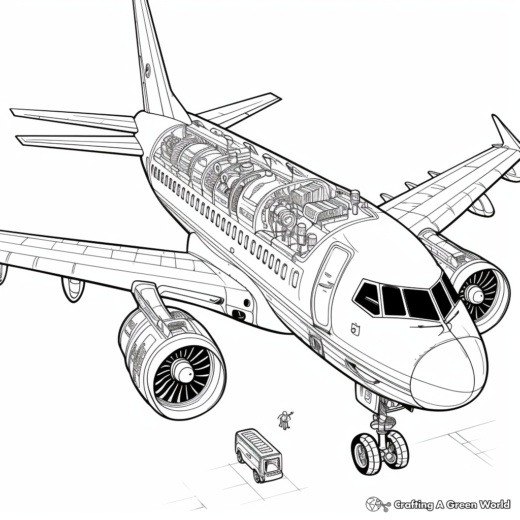 Airplane coloring pages