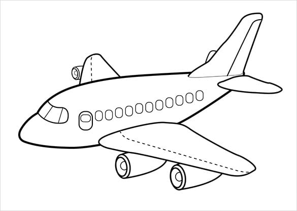 Airplane coloring pages